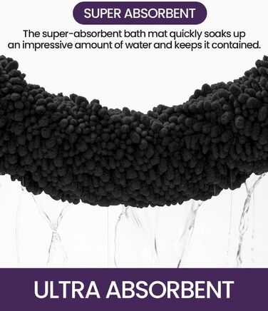 Килимок для ванної кімнати DEXI, м'який, поглинаючий, з бавовняного жакарду, антиковзний, для ванни, душу, аксесуари для ванної кімнати, декор, 50,8 x 81,3 см, оливковий