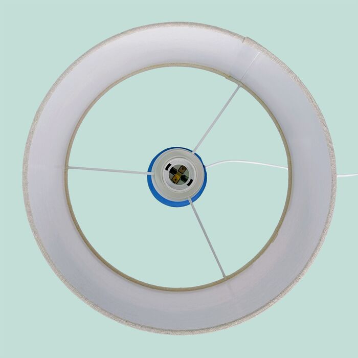 Лампа настільна Relaxdays з оксамитом та льоном