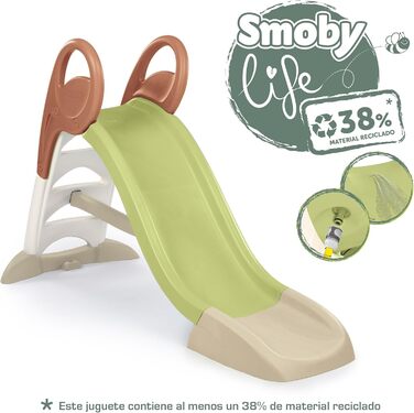 Дитяча гірка Smoby Life KS з перероблених матеріалів, 1,5 м, з водяним підключенням – для дітей від 2 років