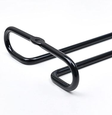 Настінна полиця для бокалів GeLive, 17,8 см, підставка для бокалів, 2 шт., чорний колір. Організатор для кухні та бару.