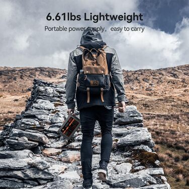 Портативна електростанція FlashFish E103 300W з акумулятором LiFePO4 179.2Wh (3000+ циклів), швидка зарядка, 230V AC, сонячний генератор для кемпінгу, подорожей, надзвичайних ситуацій (179.2Wh + сонячна панель 100W)