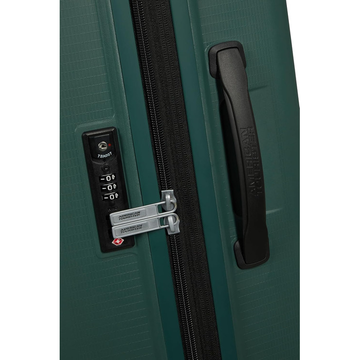 Валіза American Tourister Aerostep Spinner L, розширювана, 77 см, 101.5/109 л, зелена (Dark Forest)