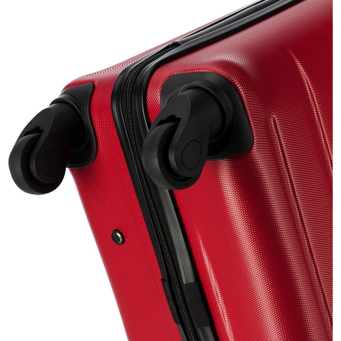Валіза на колесах WITTCHEN Globe Line, ручна поклажа, ABS, кодовий замок, 25 x 33 x 33 x 16,5 см, червоний (Lufthansa/Eurowings/Ryanair/Condor/Discover Airlines)