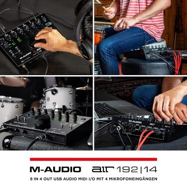 M-Audio Air 192|6: USB аудіоінтерфейс для запису в студійній якості з 2 XLR/Line входами + ПО