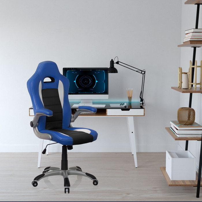 Ігрове крісло / Офісне крісло GAME SPORT синій / чорний hjh OFFICE