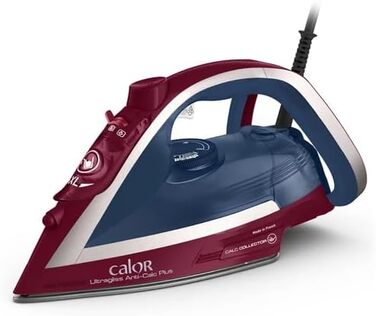 Праска з парою Calor Ultragliss Anti-Calc Plus FV6834C0, 2800 Вт, блакитний та фіолетовий