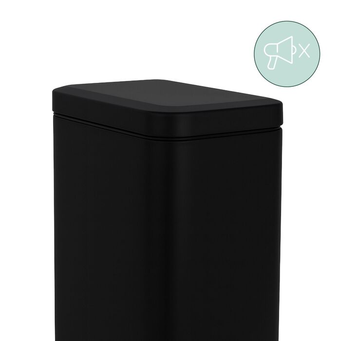 Відро для сміття Relaxdays 5 л з м'яким закриттям