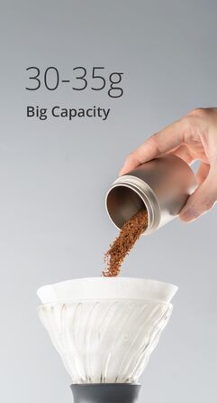 Кавомолка 1Zpresso J срібна, 35 г, з конічним жорном з нержавіючої сталі та регулюванням помелу