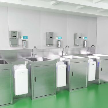 Електричний сушар для рук AnyDry 2005H з HEPA-фільтром, комерційний, 1750-2050W, швидке сушіння (7-10 сек)