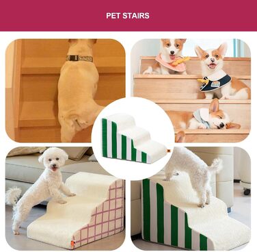Сходинки для домашніх тварин, Знімні, Міцні, Пінопласт високої щільності, Сходинки для диванів, Для котів/собак