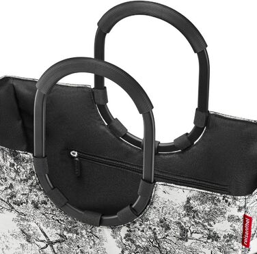 Сумка Reisenthel Loopshopper L – містка та стійка, з відділеннями з перероблених PET-пляшок, водонепроникна, сіра (Jacquard Grey)