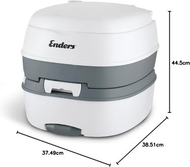 Enders Mobil WC Chemtoilette DELUXE: комфортний портативний туалет для кемпінгу з інтегрованим тримачем для туалетного паперу та вентиляцією