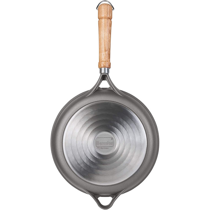 Сковорода Berndes Bonanza 24 см з індукційним дном, високим бортиком та 3-шаровим антипригарним покриттям, міцний алюмінієвий литний корпус, чорна, 24.0 x 24.0 x 6.5 см