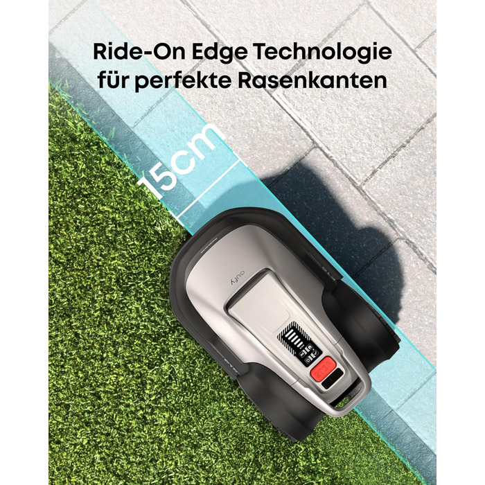 Робот-газонокосилка Eufy E15 без дроту, для саду до 800 м², TrueVision, Smart-навігація, уникнення перешкод, керування через додаток