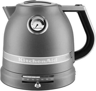 Міксер KitchenAid Artisan 1.5 л, сталевий котел, колір сірий (5KEK1522EGR)