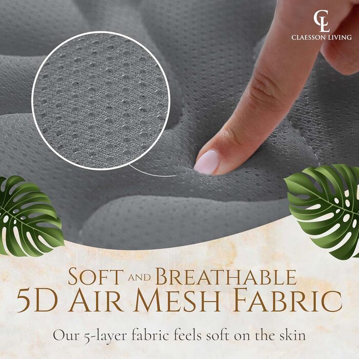 Подушка для ванни для всього тіла 125x43см - Подушка для ванни з підголовником для підтримки шиї, спини та ніг - З мішком для прання та подорожей та гачком для швидкого сушіння - Сіра