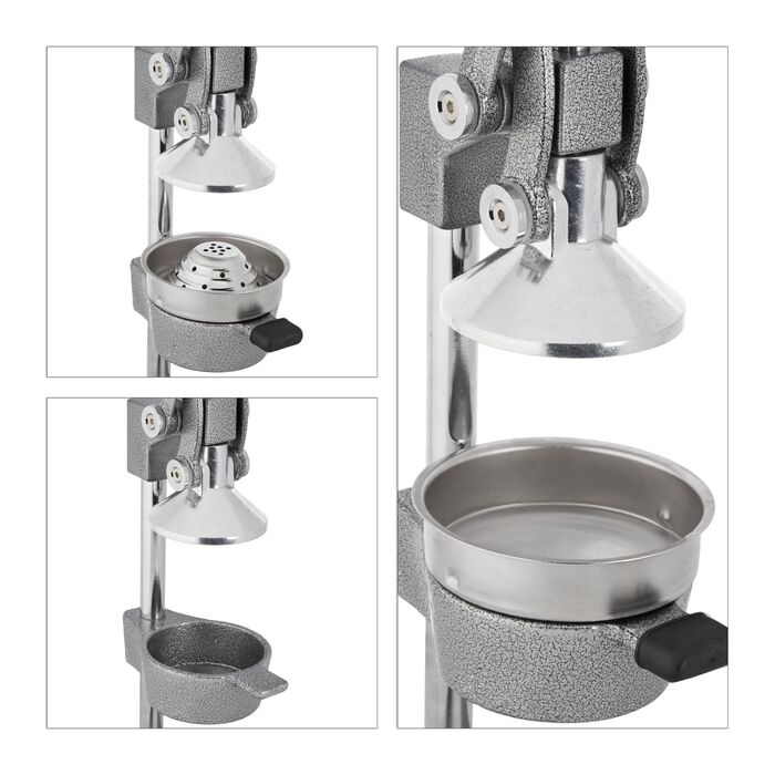 Преміальний ручний прес для соку Relaxdays з важелем