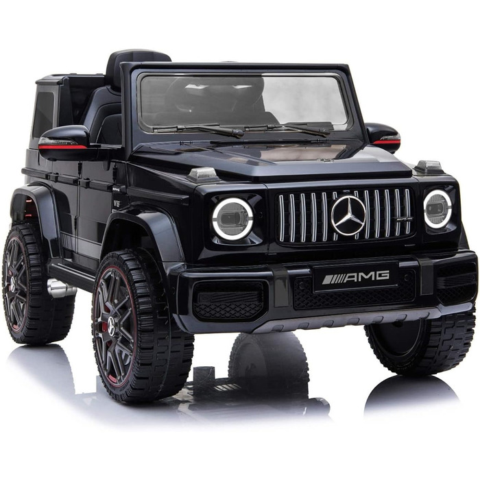 Дитячий електромобіль Mercedes G-Class 12V RIRICAR, чорний, з пультом керування