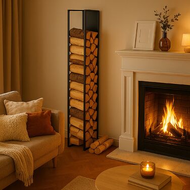 Поличка для дров Relaxdays для кріплення на стіні