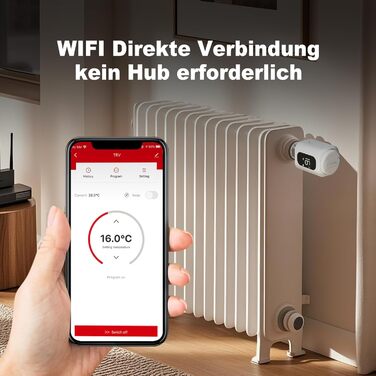 Smart термостат на радіатор 2 шт, Zigbee, бездротовий, з керуванням Tuya (Alexa, Google Assistant), енергозбереження