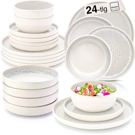 розмір: набір посуду 24 шт.