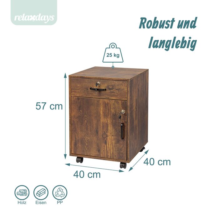 Замкнений роликовий контейнер Relaxdays