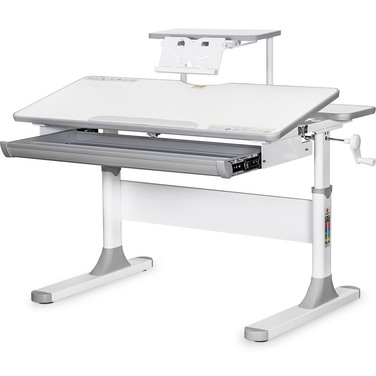 Дитячий стіл Mealux Edmonton Multicolor G з полицею S50 (арт. BD-610 W/MC + G+ S50 WG)