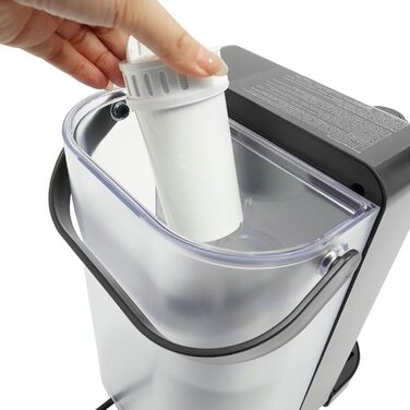 Диспенсер гарячої води з фільтром, 3 л, регулювання температури, сенсорний дисплей, нагрів за 3 сек, 25-99°C (чорний)