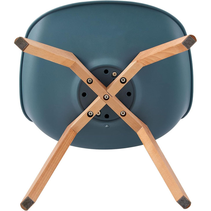 Елегантний стілець для обідньої зони EGGREE: скандинавський дизайн, міцна конструкція з бука, зручний м'який сидіння, набір 4 шт.