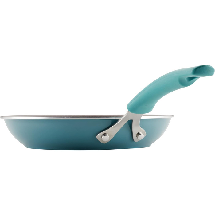 Набір посуду Rachael Ray Cook + Create, 10 предметів, антипригарне покриття, блакитний (Agavenblau)