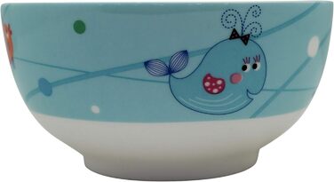 Набір дитячого посуду Exzact з нержавіючої сталі (6 шт.) - миска, тарілка, ніж, виделка, ложка для чаю, столова ложка - подарункова коробка