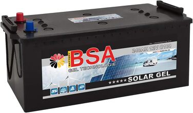 Батарея для живлення сонячної батареї - 6 розмірів (240Ah), 12V Gel Battery