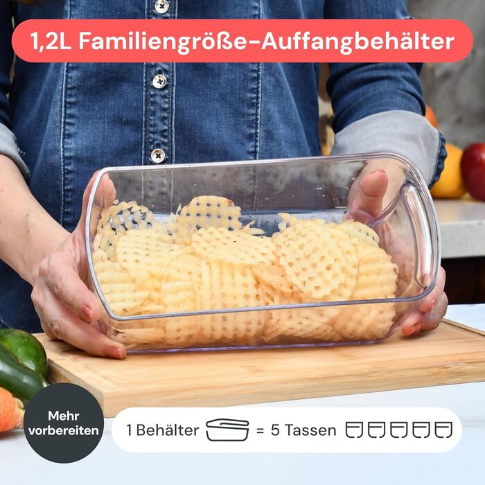 Многофункціональний овочевий слайсер-терка Mandoline 10-в-1 (білий) - для овочів, фруктів, сиру, цибулі, картоплі, огірків, жульєни