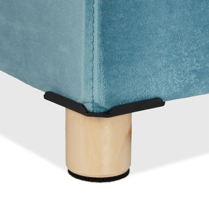 Лавка Relaxdays з оксамитовим покриттям та дерев'яними ніжками