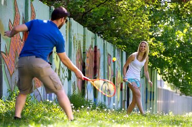 Набір Speedminton S900-оригінальний професійний набір для швидкісного бадмінтону / кросмінтону з карбоновими ракетками, включаючи набір для гри в бадмінтон. 5 Speeder, ігровий майданчик, одиночна сумка