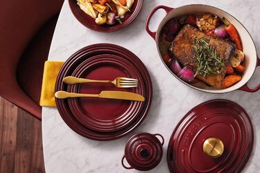 Le Creuset Signature Чавунний Бражульник з кришкою, овальний, 27 см, 7.5 л, для всіх типів плит, включаючи індукцію, колір Chambray