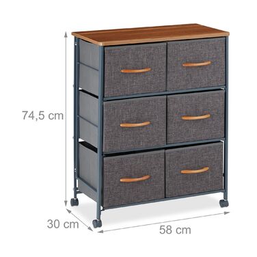 Шафа-тумбочка Relaxdays на колесах