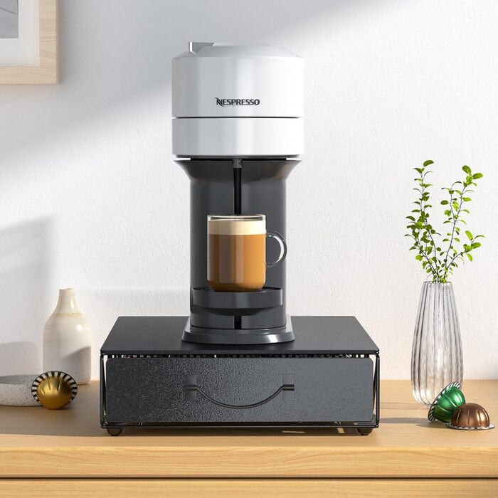 Тримач для капсул Vertuo та Nespresso: органайзер для 90 капсул, металевий, антиковзкий