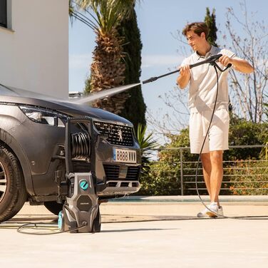 Мийка високого тиску Cecotec HydroBoost 2400 AdvanceCleany 180 бар, 2000 Вт, алюмінієва помпа, 480 л/год, для дому, саду та авто + 2 насадки, флакон для мила