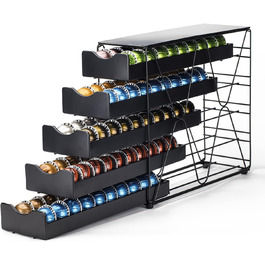 Організатор для капсул Nespresso Vertuo від Bagoo - 5-ярусна стійка для зберігання