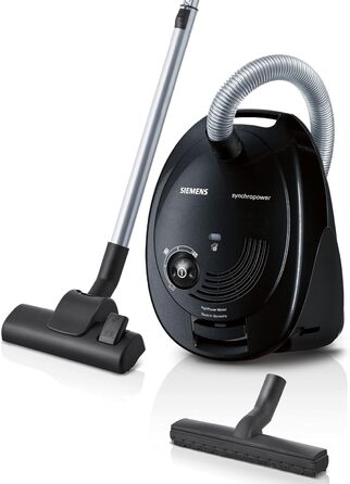 Пылесос Siemens Synchropower VS06B1110 с мешком, 700 Вт, синій, для твердих підлог та килимів