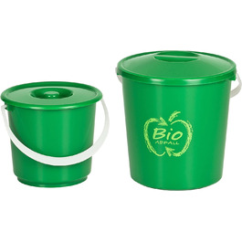 Відро для органічних відходів Kigima відро для органічних відходів відро для компосту 2,7 л і 5 л (по ) зелений
