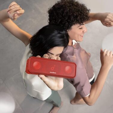 Soundcore 3 Bluetooth Колонка: Стерео Звук, Титанова Мембрана, BassUp, 24 год, IPX7, EQ, для дому, на вулицю, саду (Чорний)