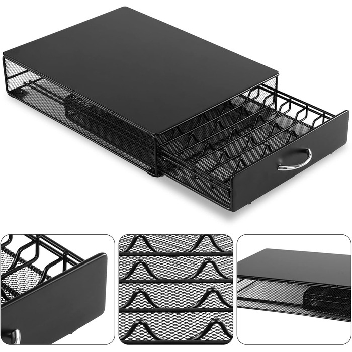 Тримач для капсул кави сумісний з Tchibo Cafissimo, Nespresso Vertuo, K-fee, ALDI Expressi, Lavazza Kapseln. Універсальний органайзер для 40 капсул