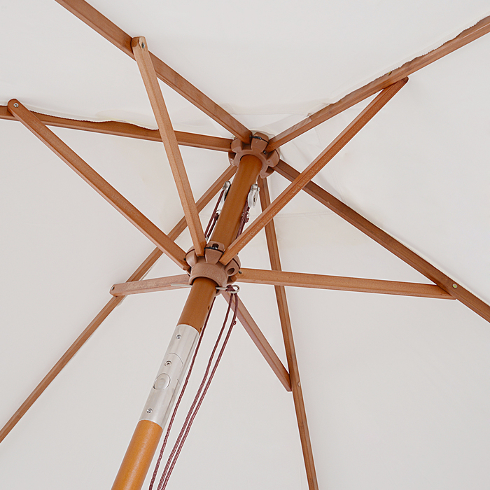 Сонячний парасолька 200 x 150 x 235 см. Регульована сонячна парасолька для саду з 3-ступінчатим регулюванням, прямокутна, пляжна/вулична парасолька, водовідштовхувальна та захищає від ультрафіолету, для пляжу, балкону, тераси, саду, кремово-білий