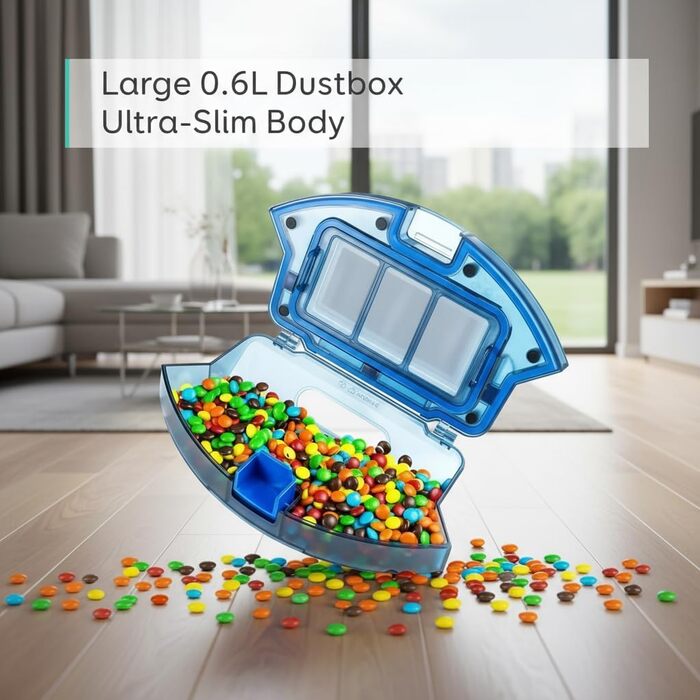 Робот-пилосос eufy RoboVac 11S (Slim) з автоматичною станцією самостійного очищення, ультратонкий (7,3 см), для прибирання килимів, з висувними бічними щітками для кутів, точковою лазерною та інфрачервоною навігацією