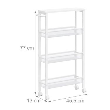 Органайзер Relaxdays для ванної кімнати з 4 ярусами