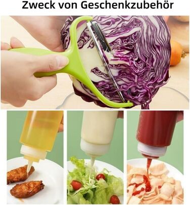 Салатниця-центрифуга XXL з нержавіючої сталі 5л, з очищувачем та пляшкою для віджиму - придатна для миття в посудомийній машині - ідеальна велика салатниця для миття та сушіння салату