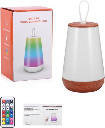 Приліжковий світильник Touch Dimmable, 8 кольорів, 3 режими, функція зарядки 20 Вт, таймер, для спальні/вітальні