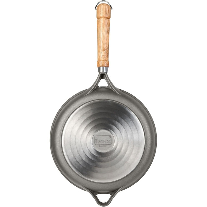 Сковорода Berndes Bonanza 24 см з індукційним дном, високим бортиком та 3-шаровим антипригарним покриттям, міцний алюмінієвий литвий корпус, чорна (сковорода, 20 см)